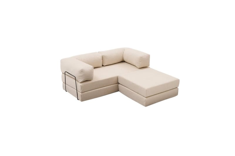 Sufian hjørnesovesofa med Divan 2-seter - Cremehvit - Møbler - Sofaer - Sovesofaer - Sovesofa divan