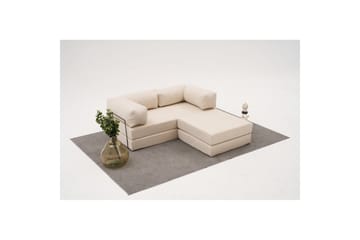Sufian hjørnesovesofa med Divan 2-seter - Cremehvit - Møbler - Sofaer - Sovesofaer - Sovesofa divan