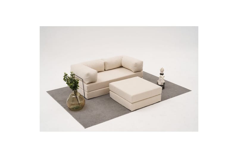 Sufian hjørnesovesofa med Divan 2-seter - Cremehvit - Møbler - Sofaer - Sovesofaer - Sovesofa divan