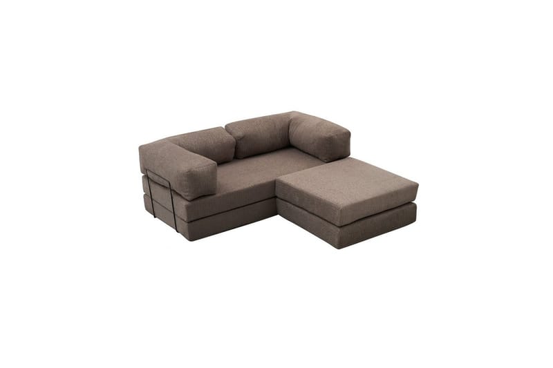 Sufian hjørnesovesofa med Divan 2-seter - Grå - Møbler - Sofaer - Sovesofaer - Sovesofa divan
