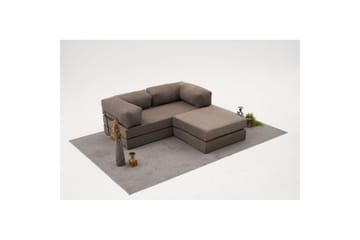 Sufian hjørnesovesofa med Divan 2-seter - Grå - Møbler - Sofaer - Sovesofaer - Sovesofa divan