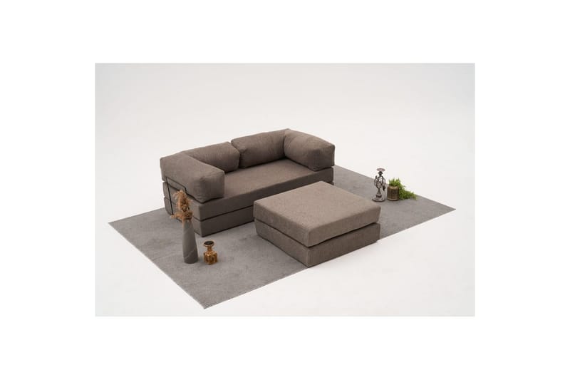 Sufian hjørnesovesofa med Divan 2-seter - Grå - Møbler - Sofaer - Sovesofaer - Sovesofa divan