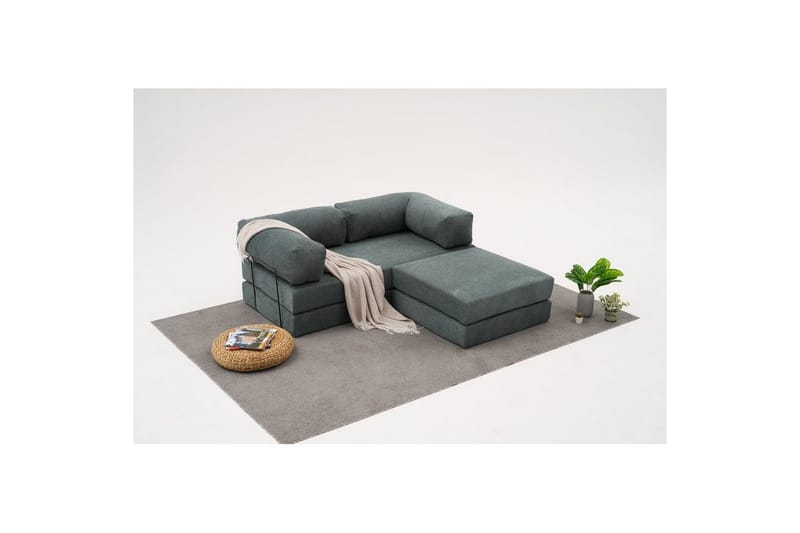 Sufian hjørnesovesofa med Divan 2-seter - Grön - Møbler - Sofaer - Sovesofaer - Sovesofa divan