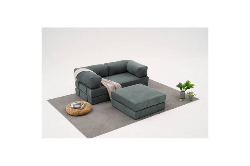 Sufian hjørnesovesofa med Divan 2-seter - Grön - Møbler - Sofaer - Sovesofaer - Sovesofa divan