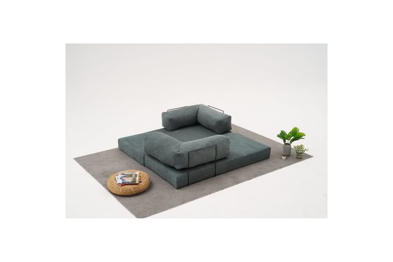 Sufian hjørnesovesofa med Divan 2-seter - Grön - Møbler - Sofaer - Sovesofaer - Sovesofa divan