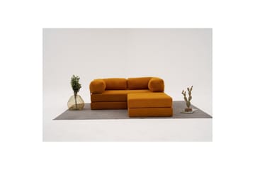 Sufian hjørnesovesofa med Divan 2-seter - Oransje - Møbler - Sofaer - Sovesofaer - Sovesofa divan