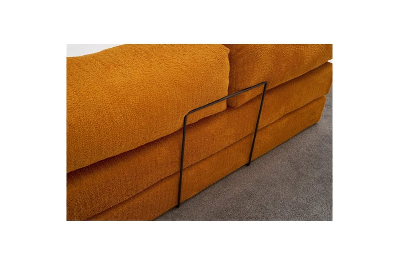 Sufian hjørnesovesofa med Divan 2-seter - Oransje - Møbler - Sofaer - Sovesofaer - Sovesofa divan