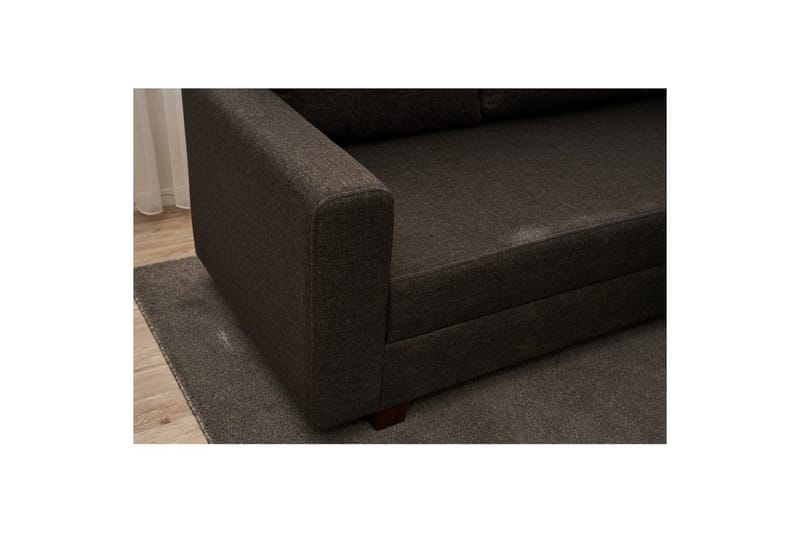 Sufian Soffa med Sjeselong 4-sits - Antrasitt - Møbler - Sofaer - Sovesofaer - Hjørnesovesofa