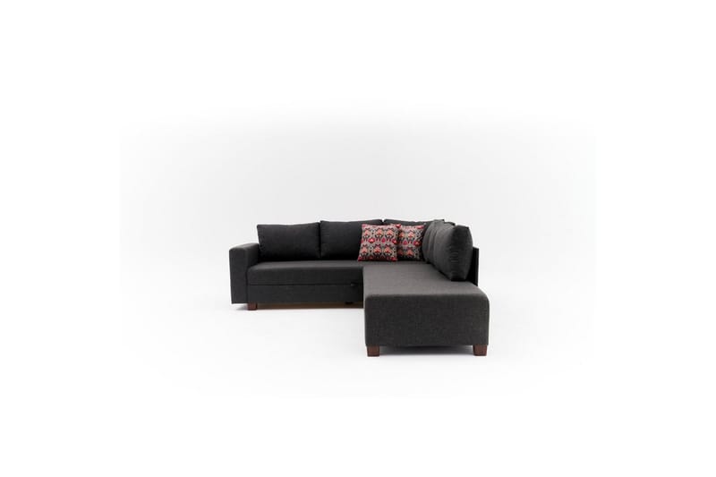 Sufian Soffa med Sjeselong 4-sits - Antrasitt - Møbler - Sofaer - Sovesofaer - Hjørnesovesofa