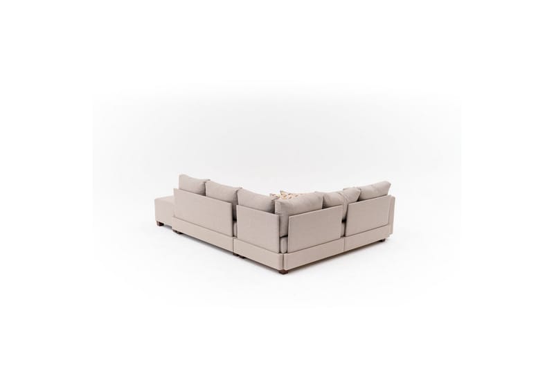 Sufian Soffa med Sjeselong 4-sits - Beige - Møbler - Sofaer - Sovesofaer - Hjørnesovesofa