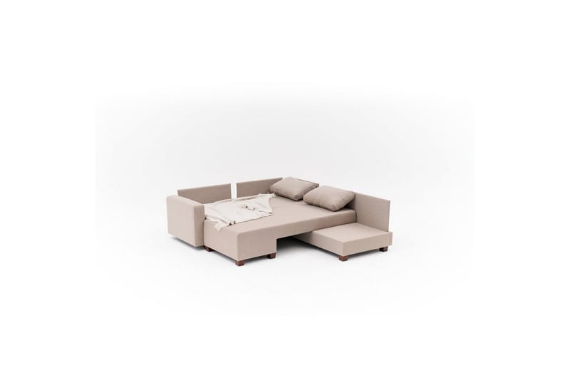 Sufian Soffa med Sjeselong 4-sits - Beige - Møbler - Sofaer - Sovesofaer - Hjørnesovesofa
