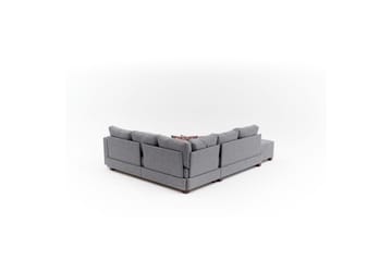 Sufian Soffa med Sjeselong 4-sits - Grafittgrå - Møbler - Sofaer - Sovesofaer - Hjørnesovesofa