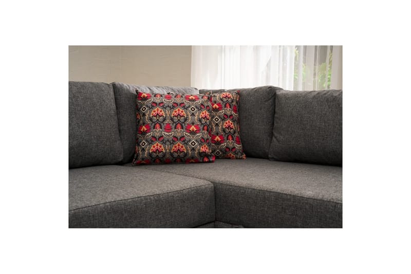 Sufian Soffa med Sjeselong 4-sits - Grafittgrå - Møbler - Sofaer - Sovesofaer - Hjørnesovesofa