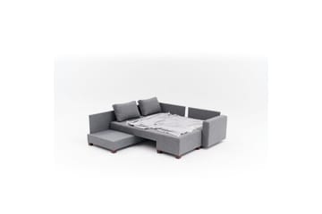 Sufian Soffa med Sjeselong 4-sits - Grafittgrå - Møbler - Sofaer - Sovesofaer - Hjørnesovesofa