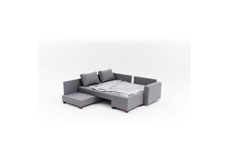 Sufian Soffa med Sjeselong 4-sits - Grafittgrå - Møbler - Sofaer - Sovesofaer - Hjørnesovesofa