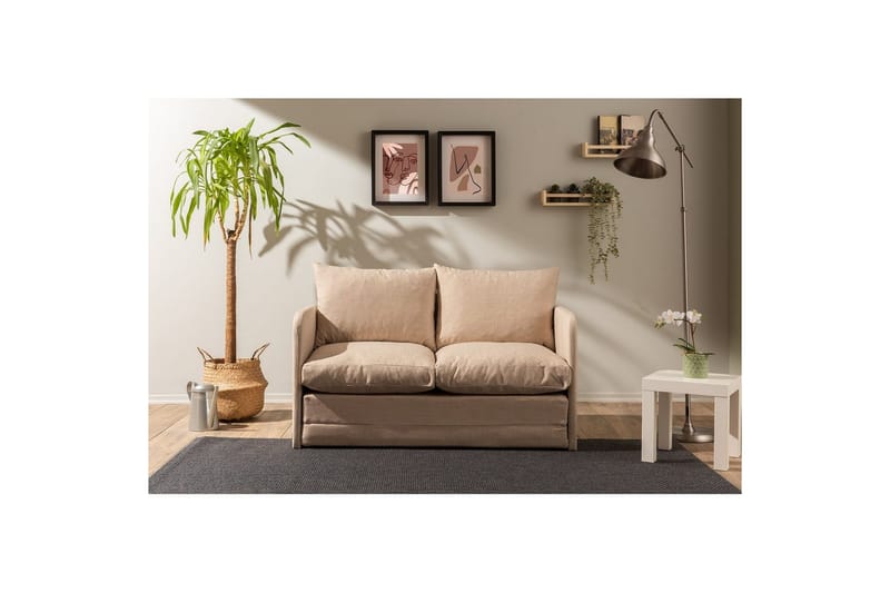 Sufian Sovesofa 2-sits - Beige - Møbler - Sofaer - Sovesofaer - 2 seters sovesofa