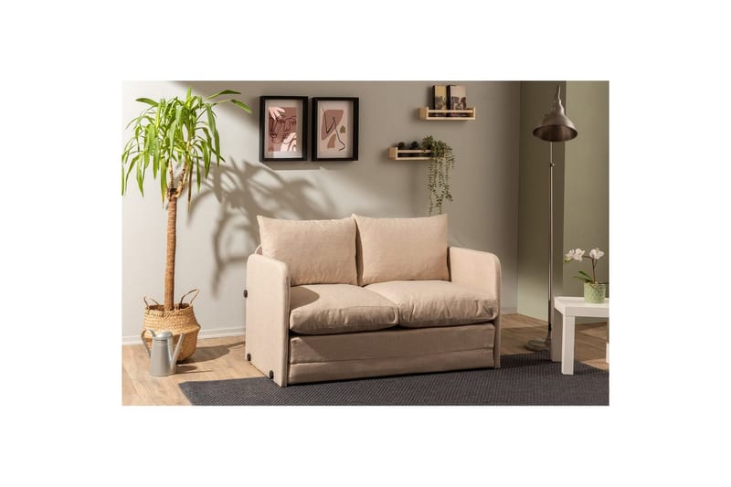 Sufian Sovesofa 2-sits - Beige - Møbler - Sofaer - Sovesofaer - 2 seters sovesofa
