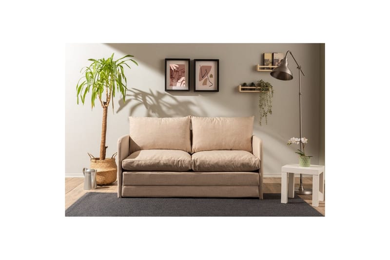 Sufian Sovesofa 2-sits - Beige - Møbler - Sofaer - Sovesofaer - 2 seters sovesofa