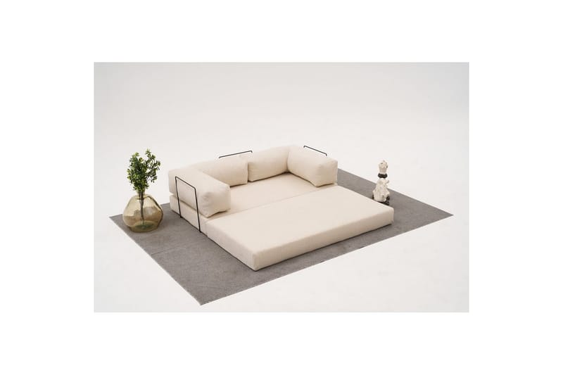 Sufian Sovesofa 2-sits - Cremehvit - Møbler - Sofaer - Sovesofaer - 2 seters sovesofa
