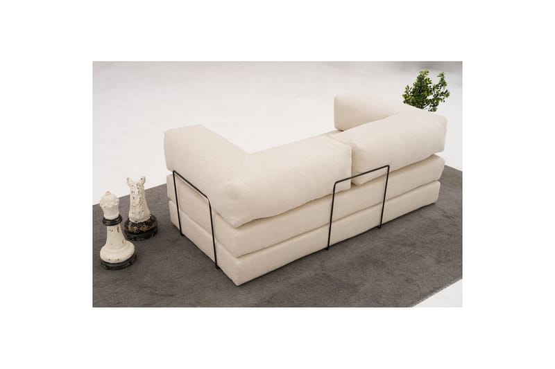 Sufian Sovesofa 2-sits - Cremehvit - Møbler - Sofaer - Sovesofaer - 2 seters sovesofa