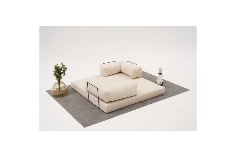 Sufian Sovesofa 2-sits - Cremehvit - Møbler - Sofaer - Sovesofaer - 2 seters sovesofa