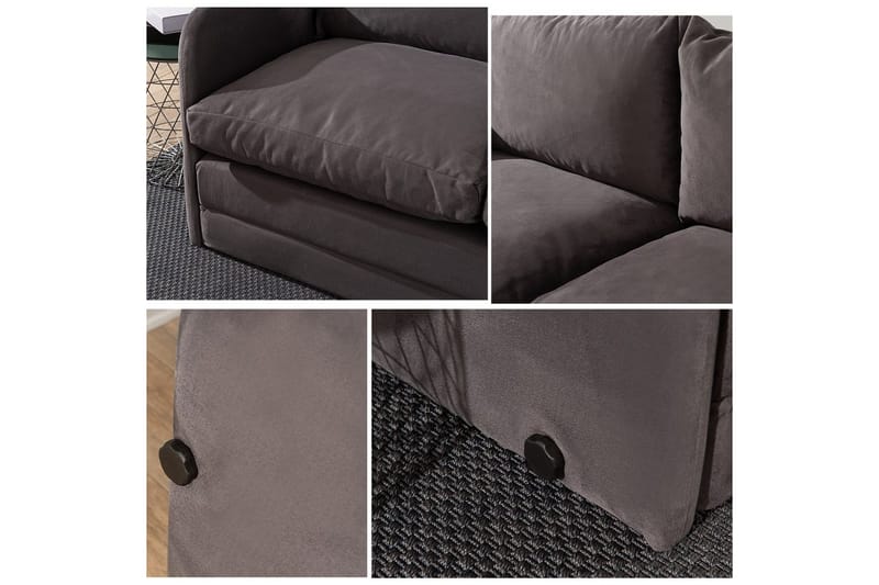 Sufian Sovesofa 2-sits - Grå - Møbler - Sofaer - Sovesofaer - 2 seters sovesofa