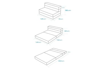 Sufian Sovesofa 2-sits - Lysegrå - Møbler - Sofaer - Sovesofaer - 2 seters sovesofa