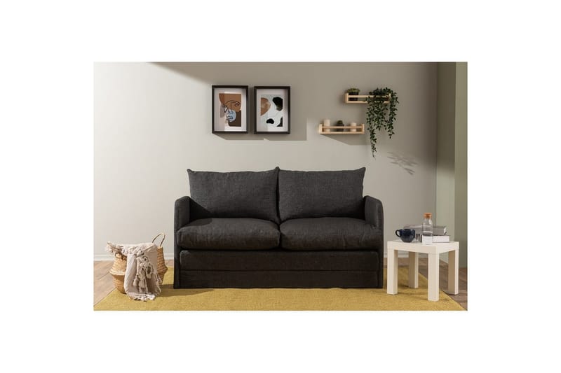 Sufian Sovesofa 2-sits - Mørkegrå - Møbler - Sofaer - Sovesofaer - 2 seters sovesofa