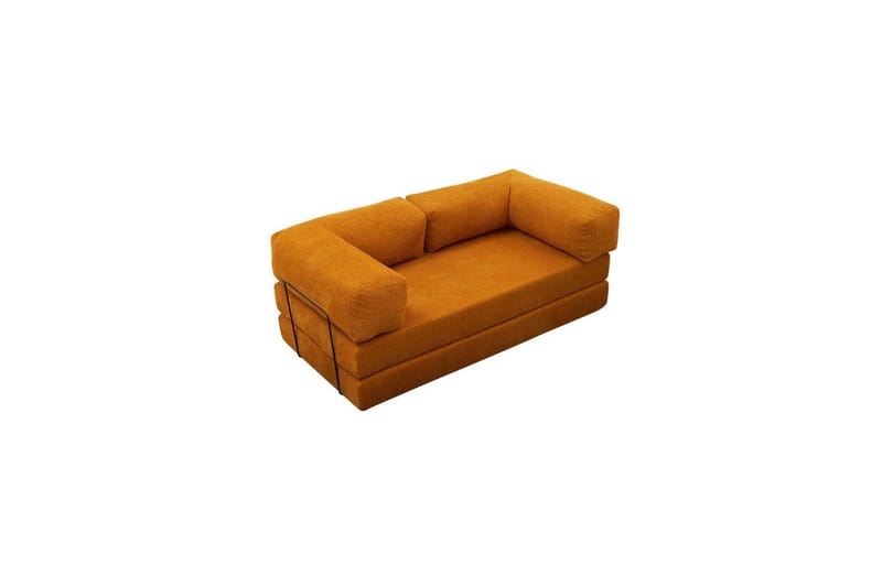 Sufian Sovesofa 2-sits - Oransje - Møbler - Sofaer - Sovesofaer - 2 seters sovesofa