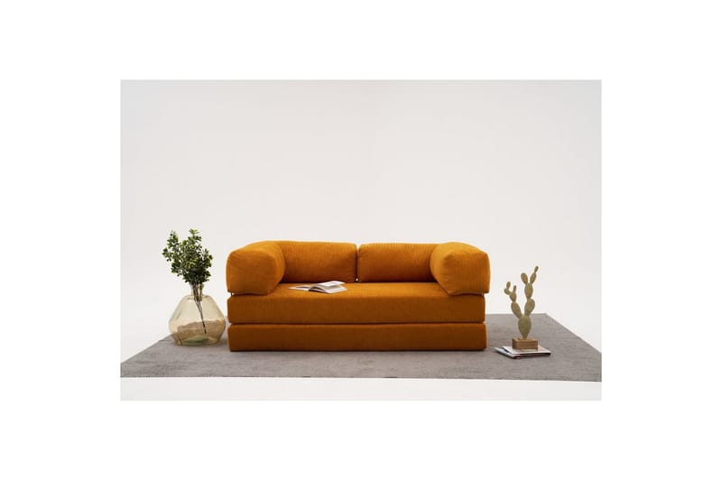 Sufian Sovesofa 2-sits - Oransje - Møbler - Sofaer - Sovesofaer - 2 seters sovesofa