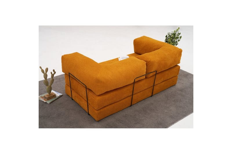 Sufian Sovesofa 2-sits - Oransje - Møbler - Sofaer - Sovesofaer - 2 seters sovesofa