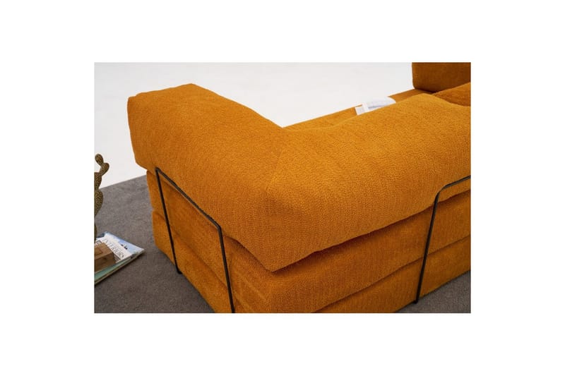 Sufian Sovesofa 2-sits - Oransje - Møbler - Sofaer - Sovesofaer - 2 seters sovesofa