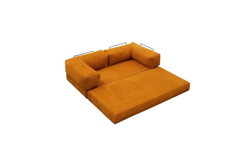 Sufian Sovesofa 2-sits - Oransje - Møbler - Sofaer - Sovesofaer - 2 seters sovesofa