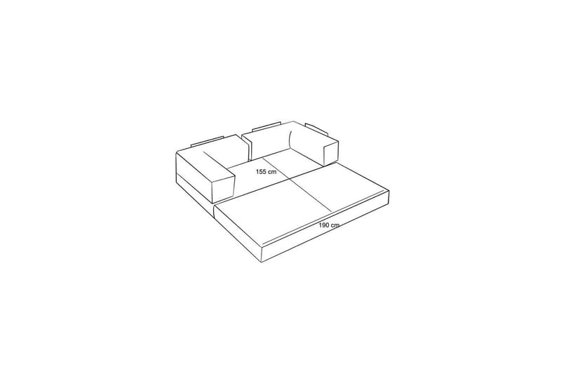 Sufian Sovesofa 2-sits - Sjokoladebrun - Møbler - Sofaer - Sovesofaer - 2 seters sovesofa