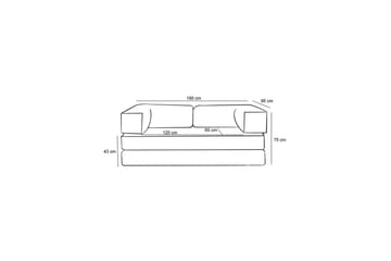 Sufian Sovesofa 2-sits - Sjokoladebrun - Møbler - Sofaer - Sovesofaer - 2 seters sovesofa