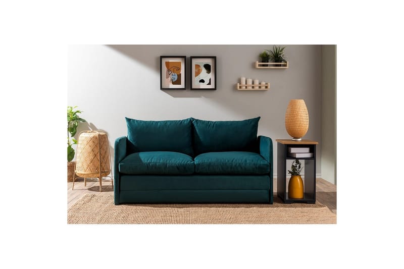 Sufian Sovesofa 2-sits - Turkis - Møbler - Sofaer - Sovesofaer - 2 seters sovesofa