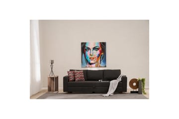 Sufian Sovesofa 3-sits - Antrasitt - Møbler - Sofaer - Sovesofaer - 3 seters sovesofa