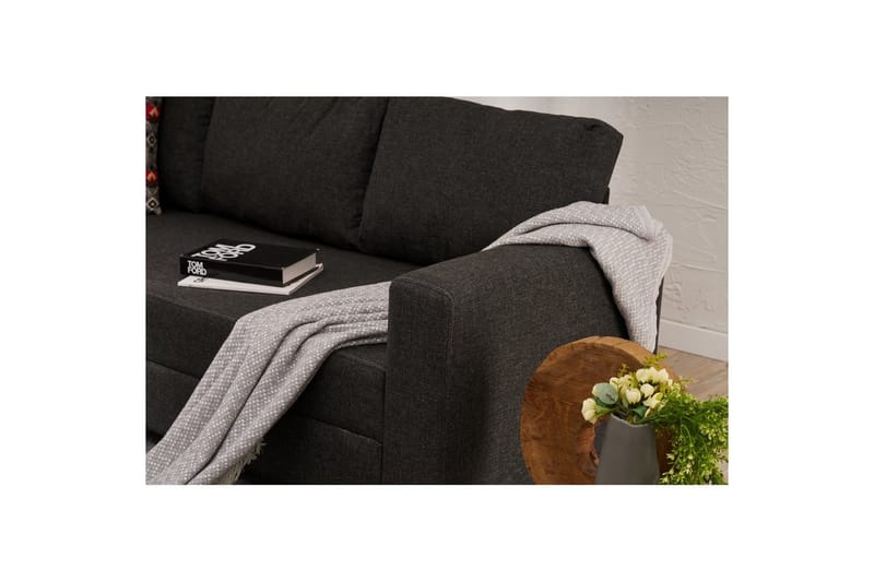 Sufian Sovesofa 3-sits - Antrasitt - Møbler - Sofaer - Sovesofaer - 3 seters sovesofa