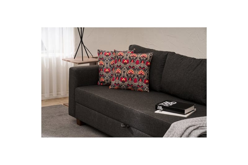 Sufian Sovesofa 3-sits - Antrasitt - Møbler - Sofaer - Sovesofaer - 3 seters sovesofa