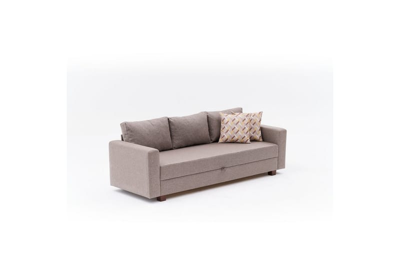 Sufian Sovesofa 3-sits - Brun - Møbler - Sofaer - Sovesofaer - 3 seters sovesofa