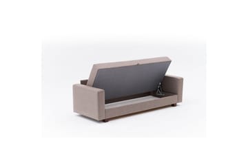 Sufian Sovesofa 3-sits - Brun - Møbler - Sofaer - Sovesofaer - 3 seters sovesofa
