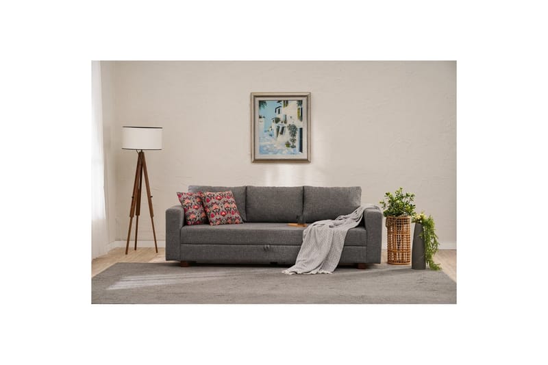 Sufian Sovesofa 3-sits - Grå - Møbler - Sofaer - Sovesofaer - 3 seters sovesofa