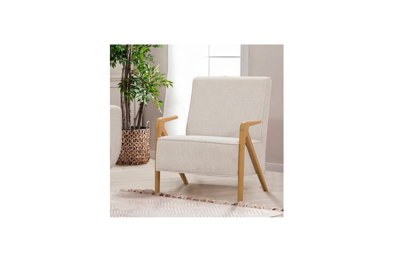 Sufian Sovesofa 3-sits - Ivory/Mellomfarget tre - Møbler - Sofaer - Sovesofaer - 3 seters sovesofa