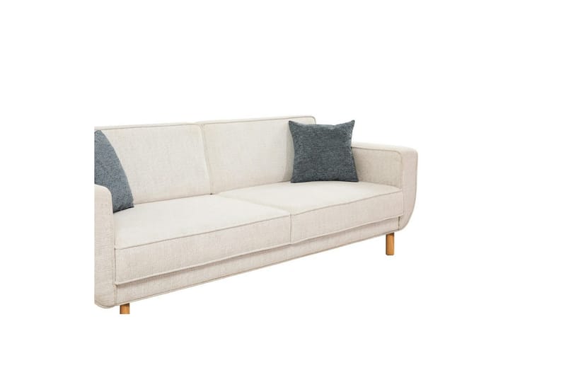 Sufian Sovesofa 3-sits - Ivory/Mellomfarget tre - Møbler - Sofaer - Sovesofaer - 3 seters sovesofa