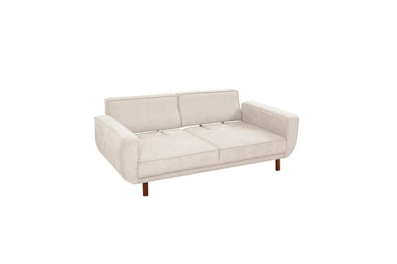 Sufian Sovesofa 3-sits - Mellomfarget tre/Cremehvit - Møbler - Sofaer - Sovesofaer - 3 seters sovesofa