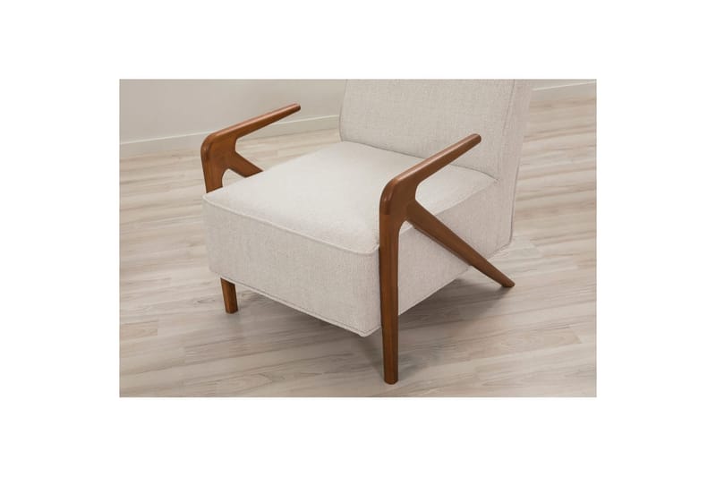 Sufian Sovesofa 3-sits - Mellomfarget tre/Cremehvit - Møbler - Sofaer - Sovesofaer - 3 seters sovesofa