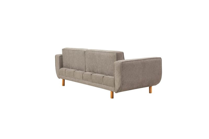 Sufian Sovesofa 3-sits - Mellomfarget tre/Grå - Møbler - Sofaer - Sovesofaer - 3 seters sovesofa