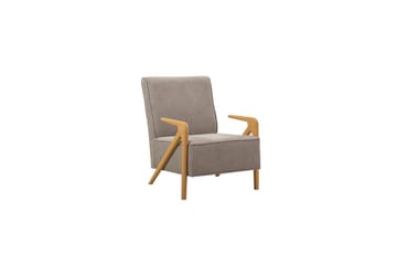 Sufian Sovesofa 3-sits - Mellomfarget tre/Grå - Møbler - Sofaer - Sovesofaer - 3 seters sovesofa