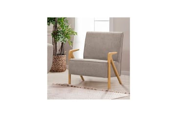 Sufian Sovesofa 3-sits - Mellomfarget tre/Grå - Møbler - Sofaer - Sovesofaer - 3 seters sovesofa