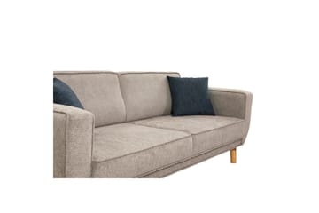Sufian Sovesofa 3-sits - Mellomfarget tre/Grå - Møbler - Sofaer - Sovesofaer - 3 seters sovesofa